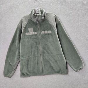 Gen III Peckham Men Jacket Large Green Full Zip Fleece Mock Neck Lined READ